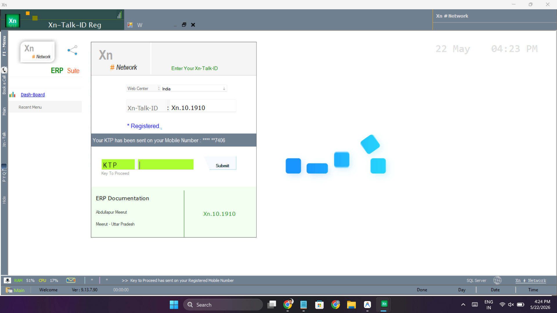 Welcome Dashboard — layout variant