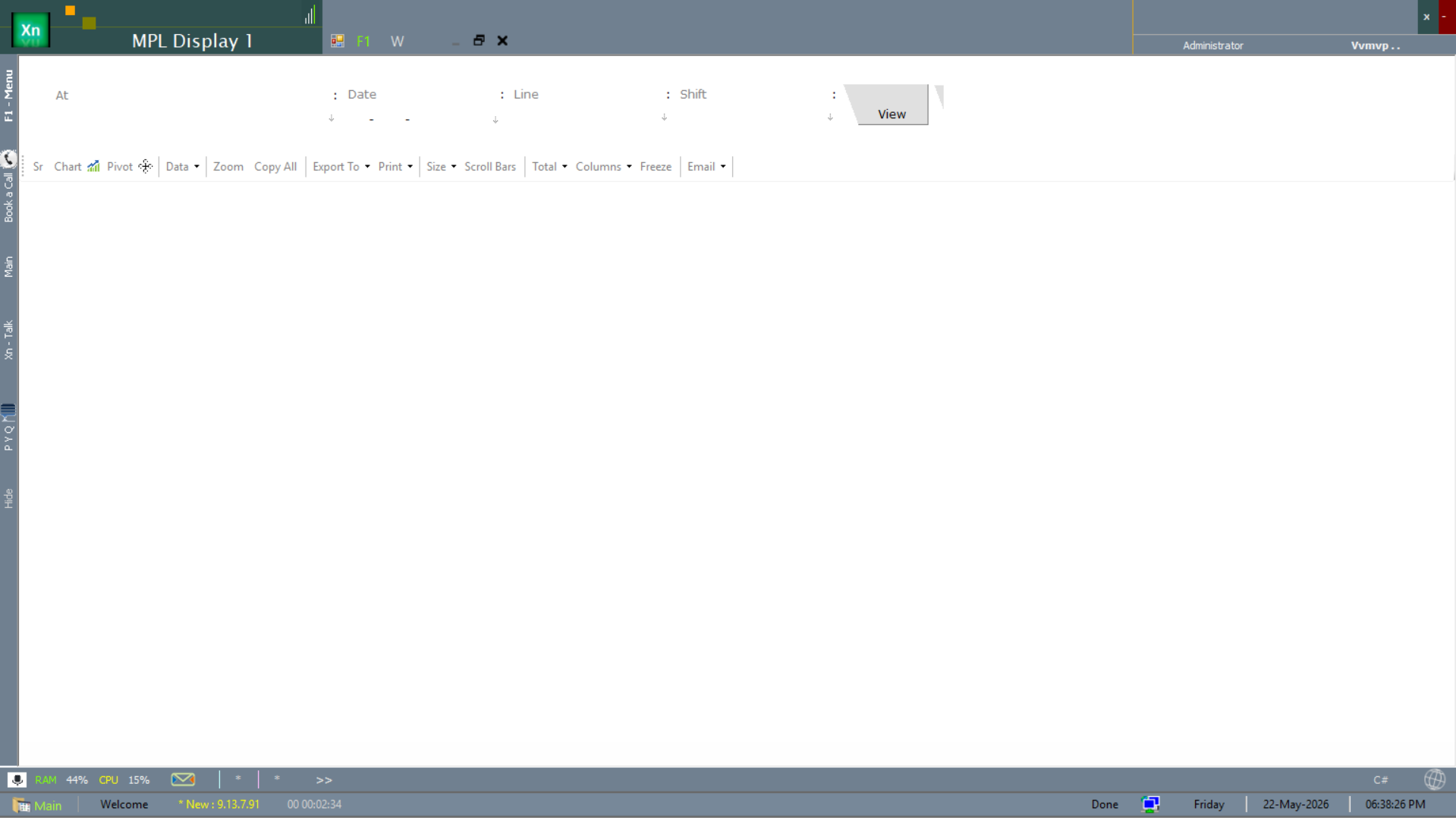 MPL Display 1 with date and line parameters